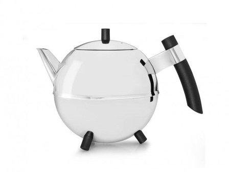 Theepot Duet&reg; Design Meteor 1,2L-zwart beslag