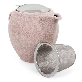 Teapot L 580ml-crackle pink