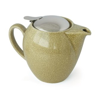 Teapot L 580ml-crackle yellow