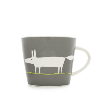 Mr Fox Mug 350ml-Charcoal &amp; Lime