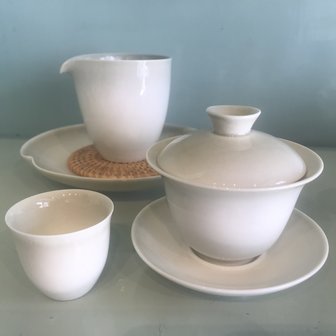 Teaset Gaiwan 120ml Set 3 cups 35ml