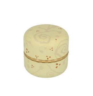 Temari canister Leaf Cream with inner lid 50-80g