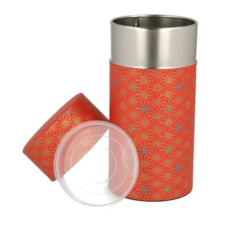 Washi canister Red with inner lid 200gr