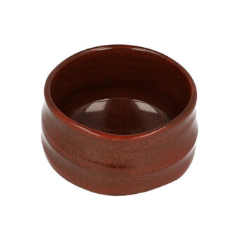 Chawan/Matcha bowl oribe-yaki Red brown