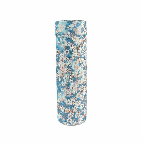 Washi canister Blossom Blue with inner lid 75g