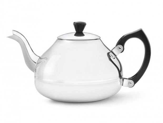 Theepot Ceylon 1,25L-zwart beslag