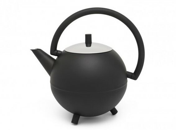 Theepot Duet® Design Saturn 1,2L-mat zwart