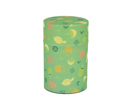 Washi canister Green Kyusu with inner lid 100gr