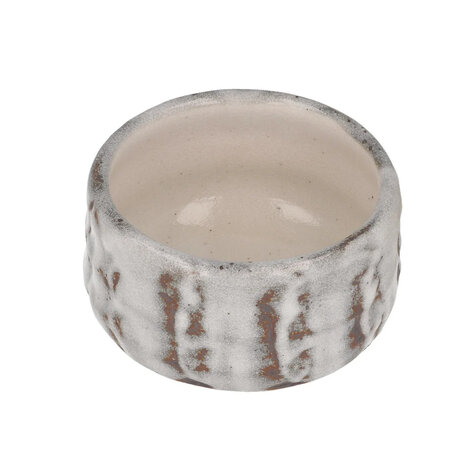 Chawan/Matcha bowl oribe-yaki Oribe khaki/lavender