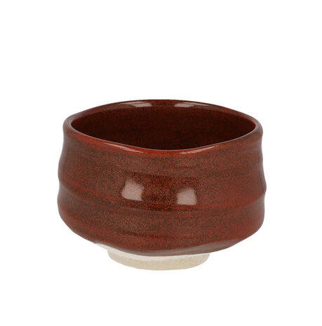 Chawan/Matcha bowl oribe-yaki Red brown