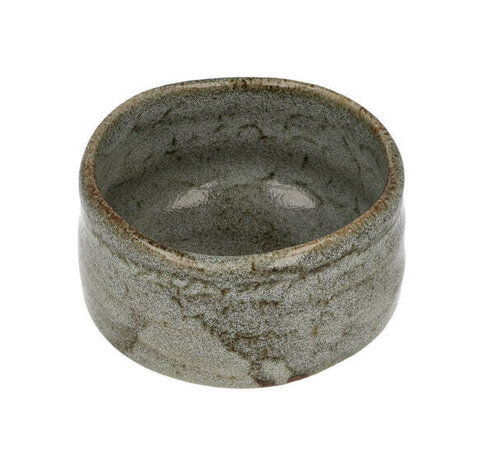 Chawan/Matcha bowl oribe-yaki Olive grey