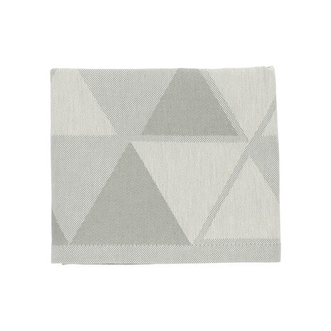 Tea Towel 65x65cm-Triangles Dark Green