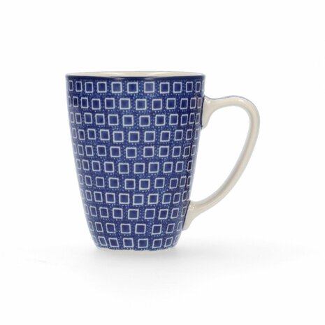 Mug with Ear 340ml-Blue Diamond